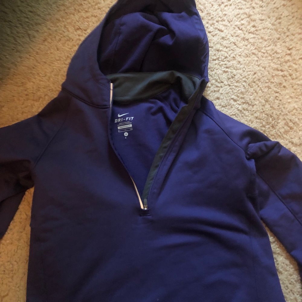 Purple Nike dry fit hoodie